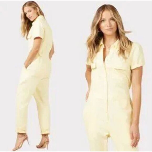 Outerknown S.E.A. Yellow Jumpsuit Short Sleeve XS - Picture 1 of 7